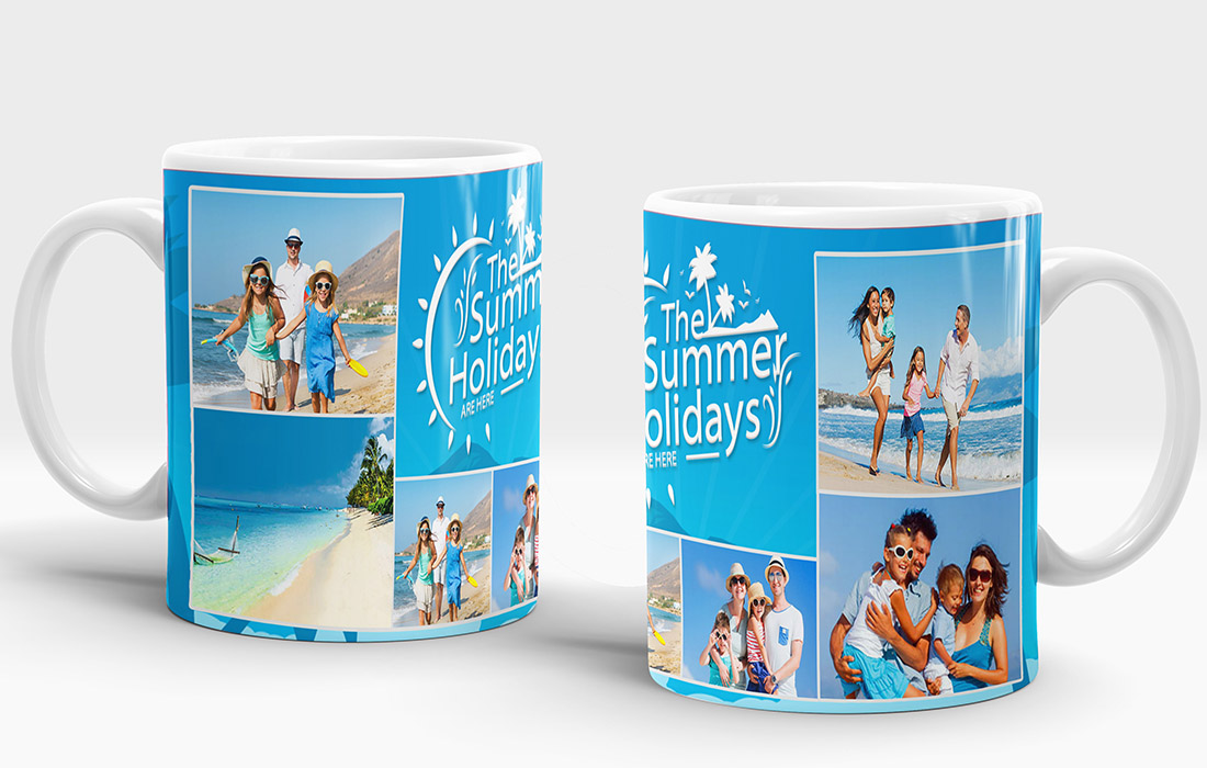 The Summer Holidays Are There Mug Design