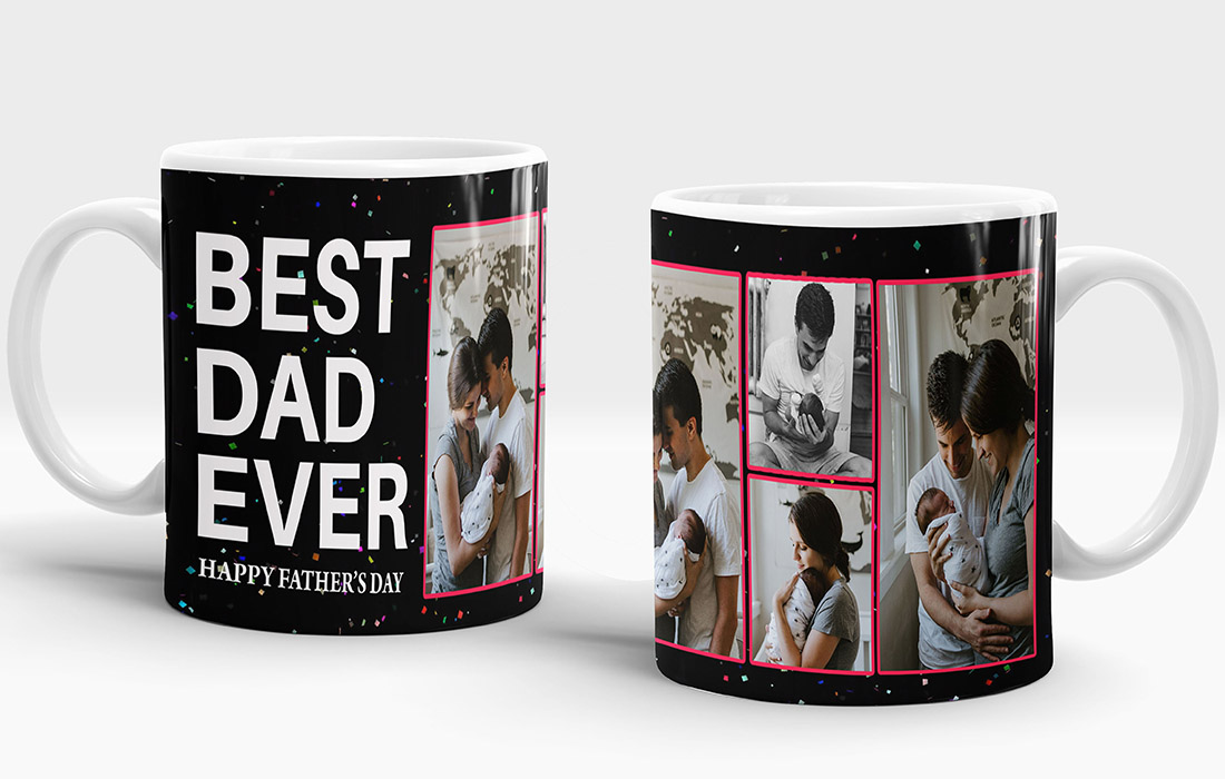 Best Dad Ever Happy Father's Day Mug Design