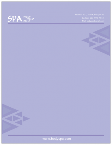 Spa Letterhead (8.5x11)     