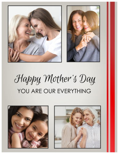 Happy Mother's Day You Are Our Everything Photo Collage (8.5x11)