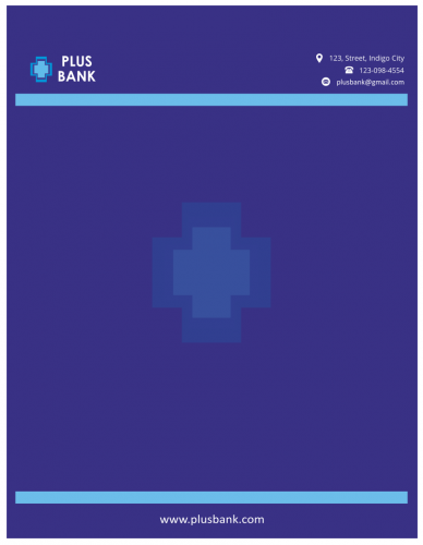 Plus Bank Letterhead (8.5x11)    