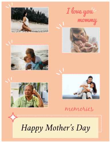 Happy Mother's Day Photo Collage (8.5x11)